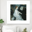 Femme au piano by Auguste Renoir on GIANT ART - white figurative piano