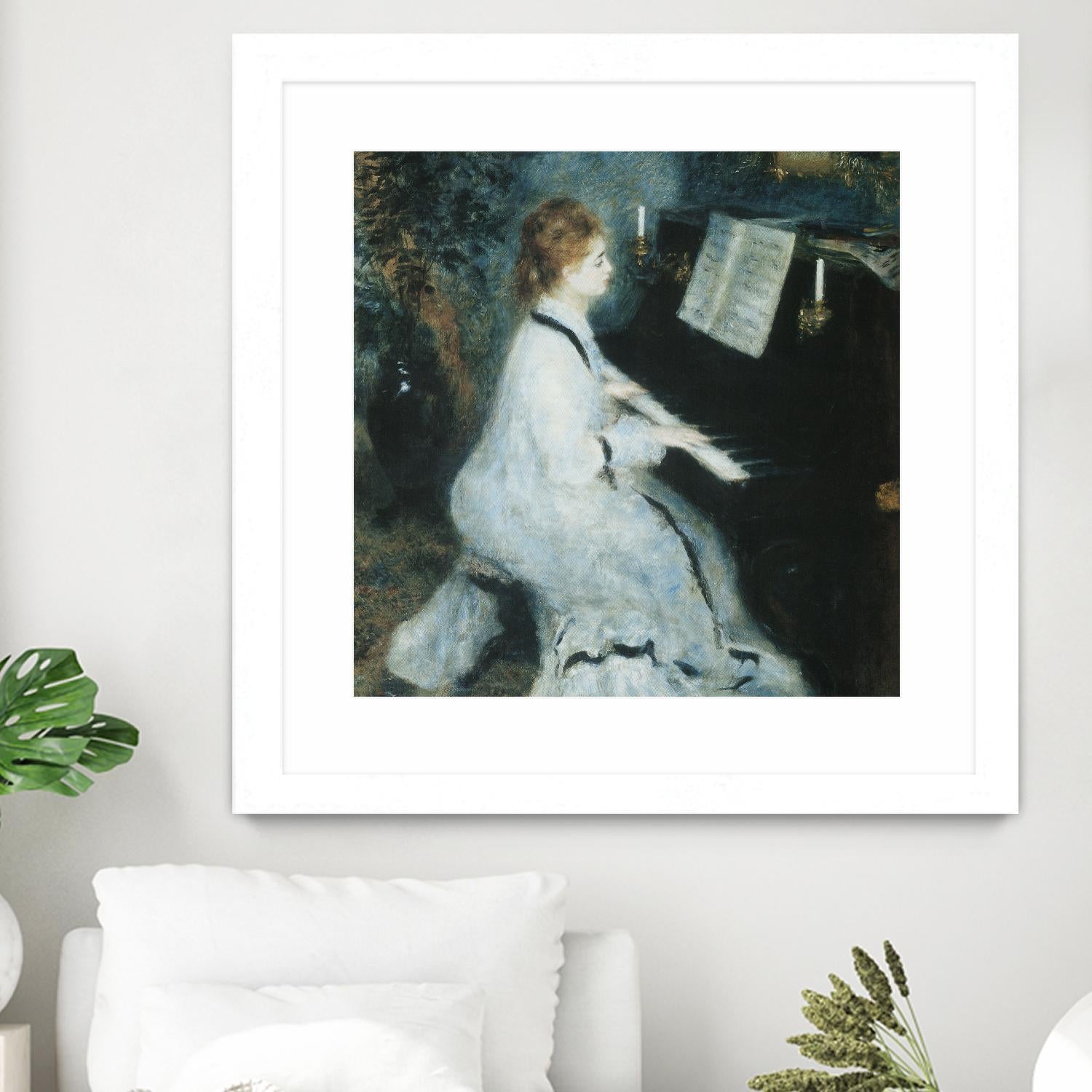 Femme au piano by Auguste Renoir on GIANT ART - white figurative piano