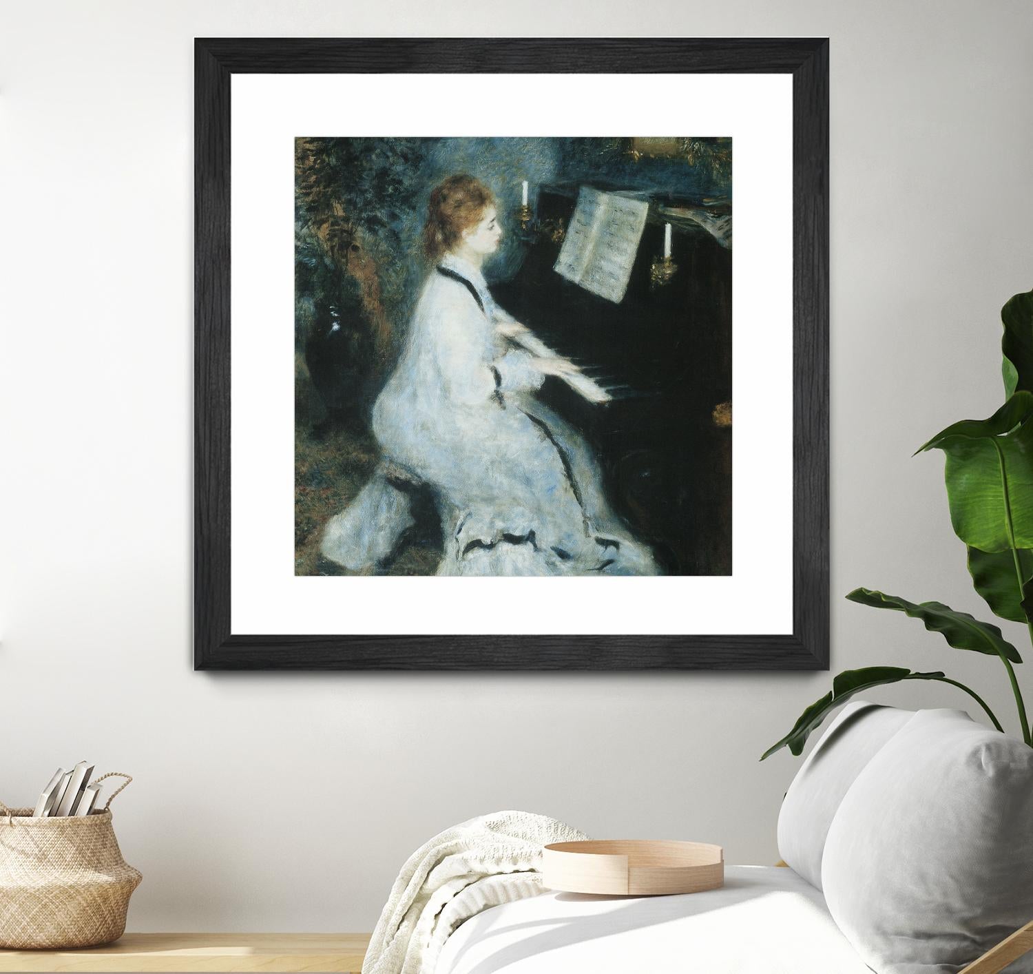 Femme au piano by Auguste Renoir on GIANT ART - white figurative piano