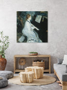 Femme au piano by Pierre-Auguste Renoir on GIANT ART - white figurative piano