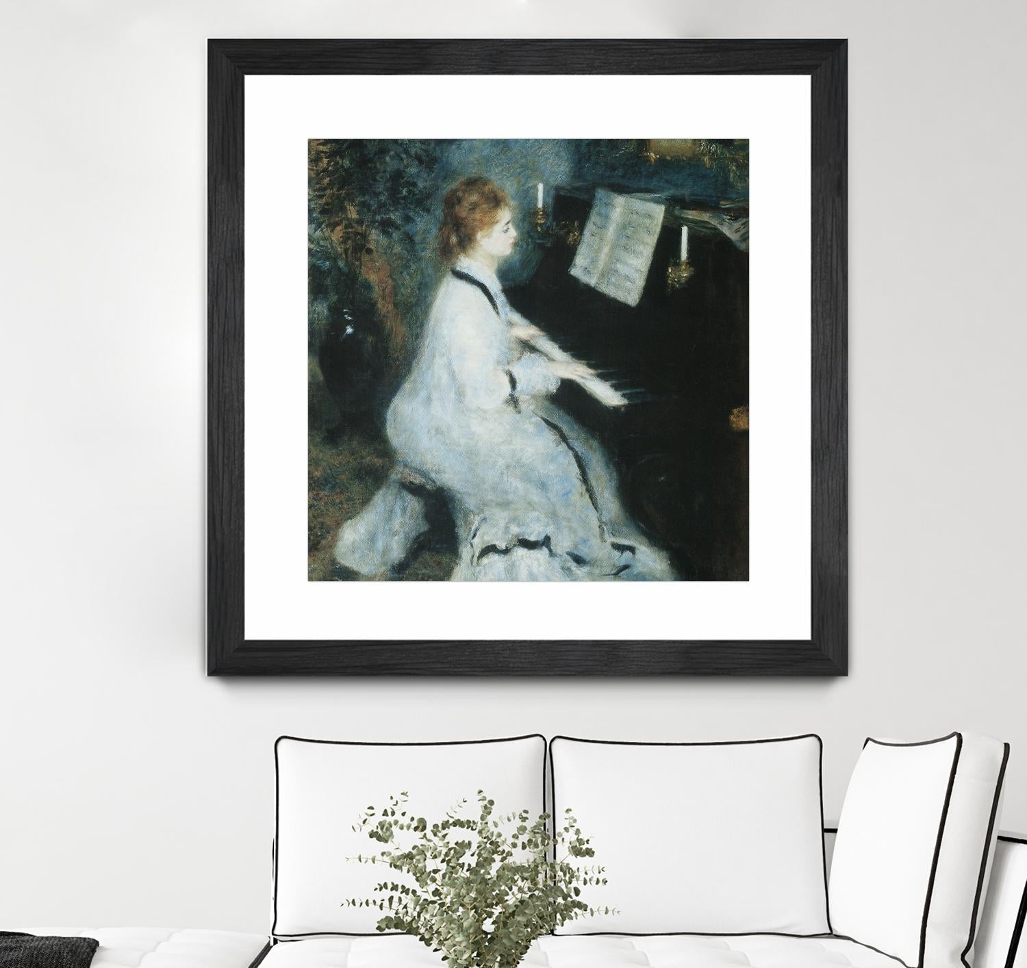 Femme au piano by Auguste Renoir on GIANT ART - white figurative piano