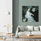 Femme au piano by Pierre-Auguste Renoir on GIANT ART - white figurative piano