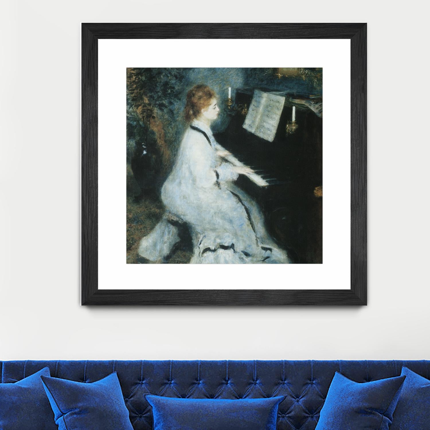 Femme au piano by Auguste Renoir on GIANT ART - white figurative piano