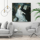 Femme au piano by Auguste Renoir on GIANT ART - white figurative piano