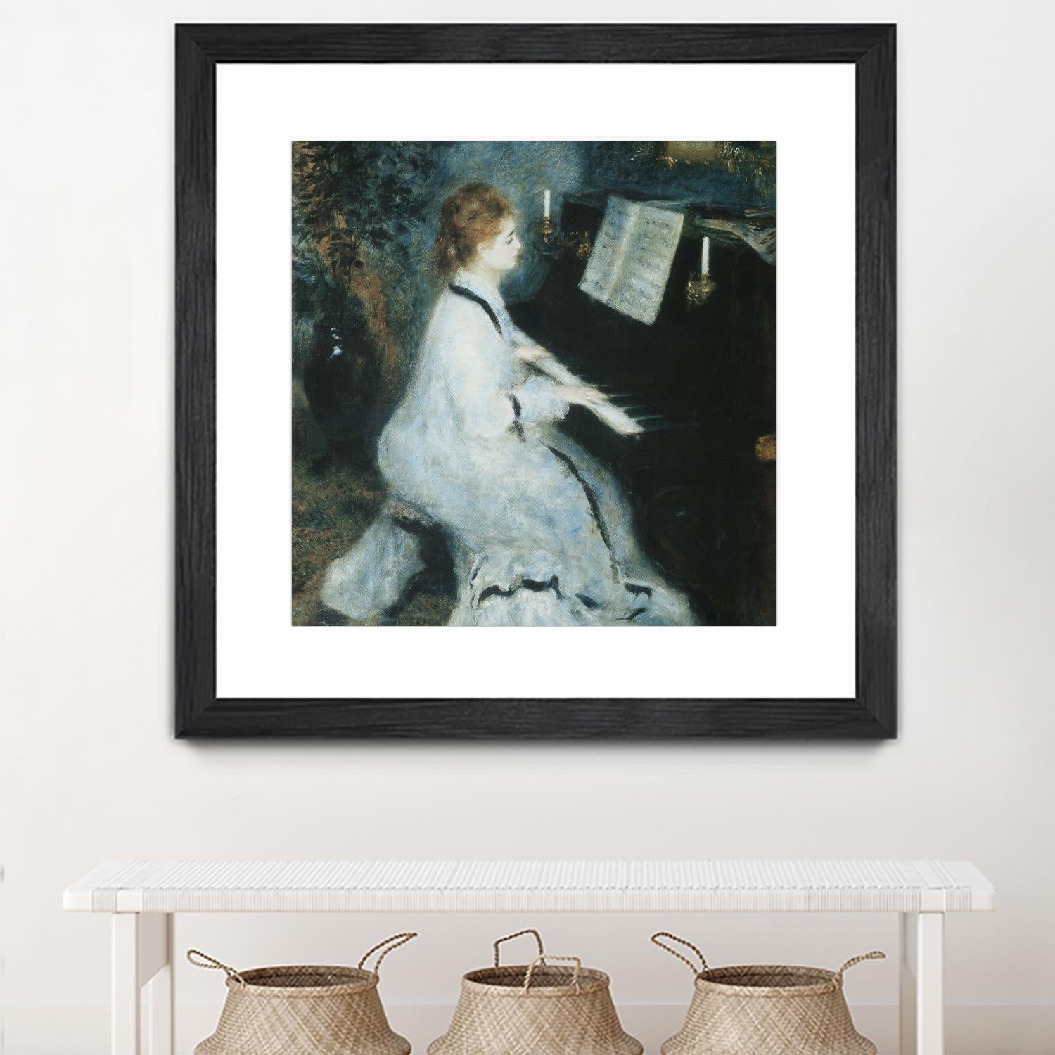 Femme au piano by Auguste Renoir on GIANT ART - white figurative piano