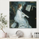 Femme au piano by Auguste Renoir on GIANT ART - white figurative piano