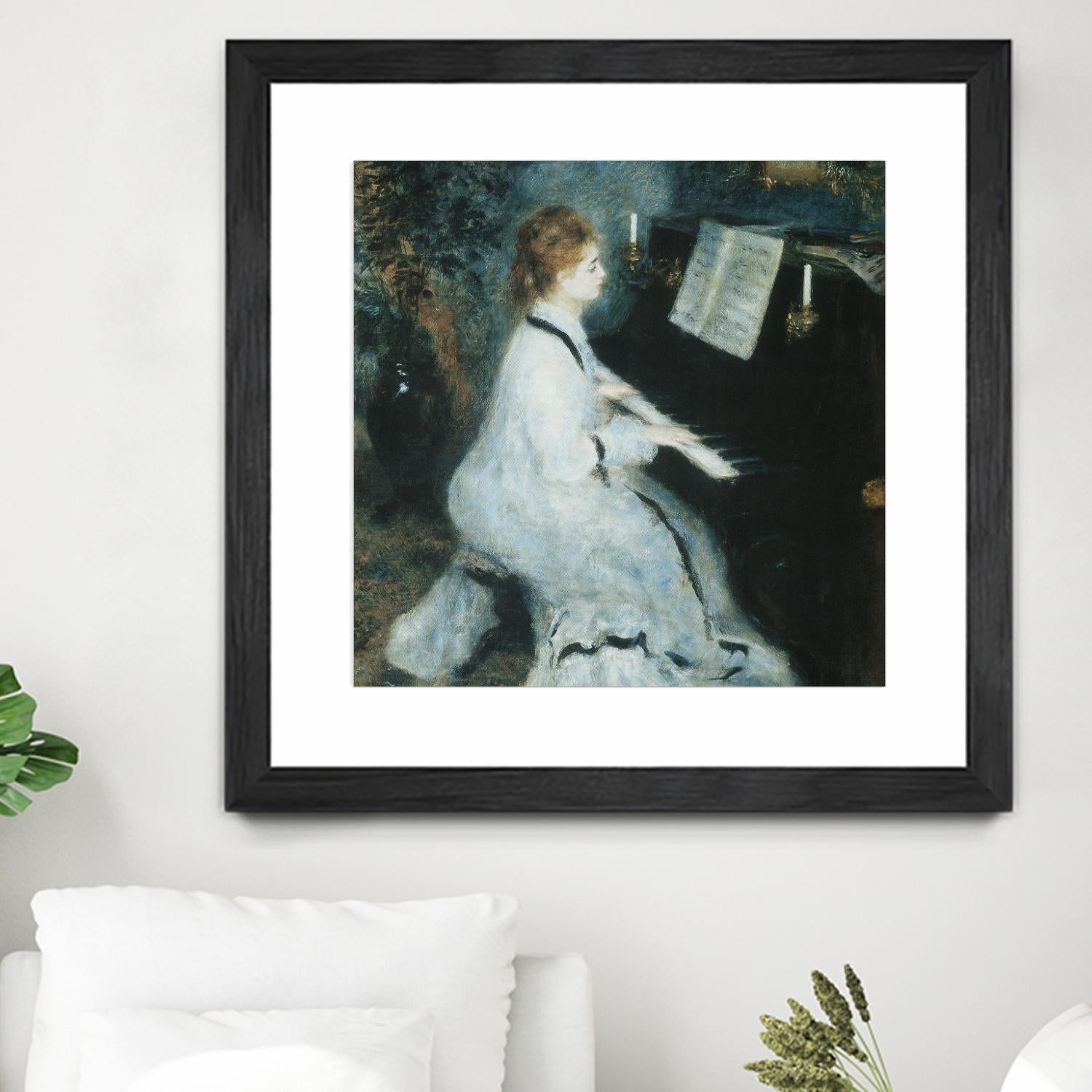 Femme au piano by Auguste Renoir on GIANT ART - white figurative piano