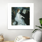 Femme au piano by Auguste Renoir on GIANT ART - white figurative piano