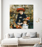 À la terrasse by Auguste Renoir on GIANT ART - red figurative mother and child