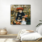 À la terrasse by Auguste Renoir on GIANT ART - red figurative mother and child