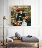 Two Sisters (On the Terrace), 1881 by Pierre-Auguste Renoir on GIANT ART - red museums mother and child