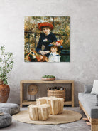 Two Sisters (On the Terrace), 1881 by Pierre-Auguste Renoir on GIANT ART - red museums mother and child