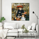 À la terrasse by Auguste Renoir on GIANT ART - red figurative mother and child