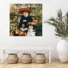 Two Sisters (On the Terrace), 1881 by Pierre-Auguste Renoir on GIANT ART - red museums mother and child