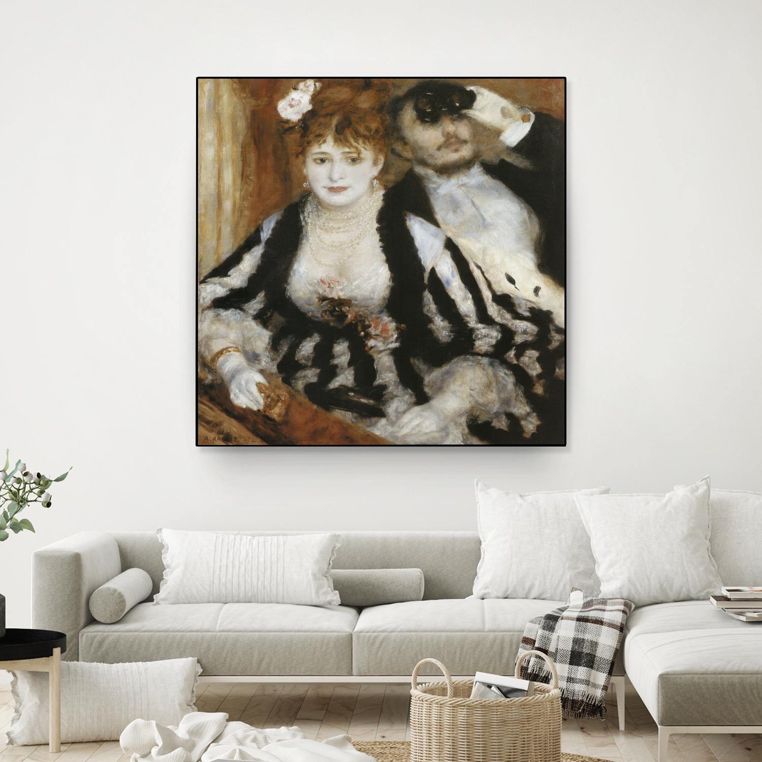 La Loge by Auguste Renoir on GIANT ART - beige figurative homme et femme