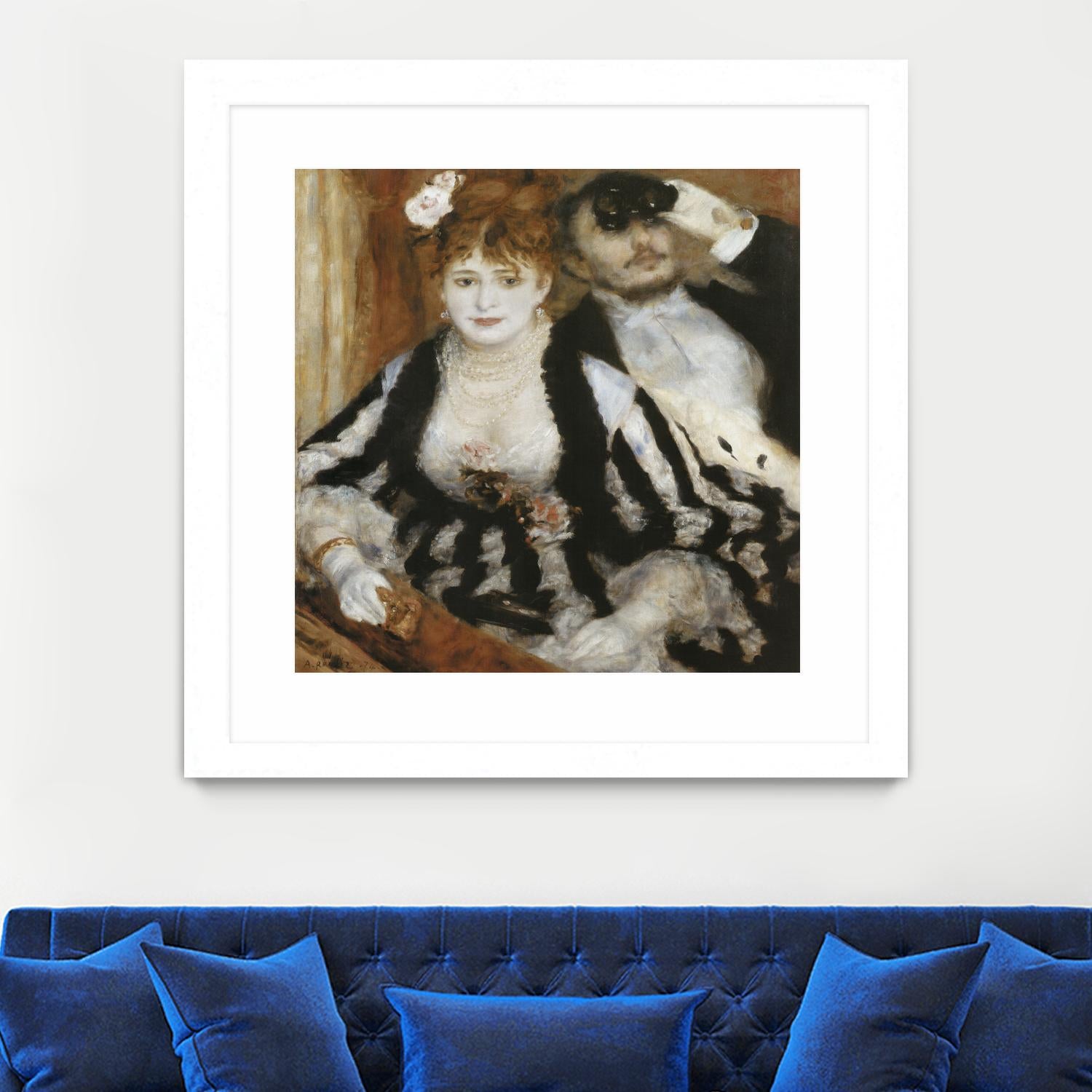 La Loge by Auguste Renoir on GIANT ART - beige figurative homme et femme