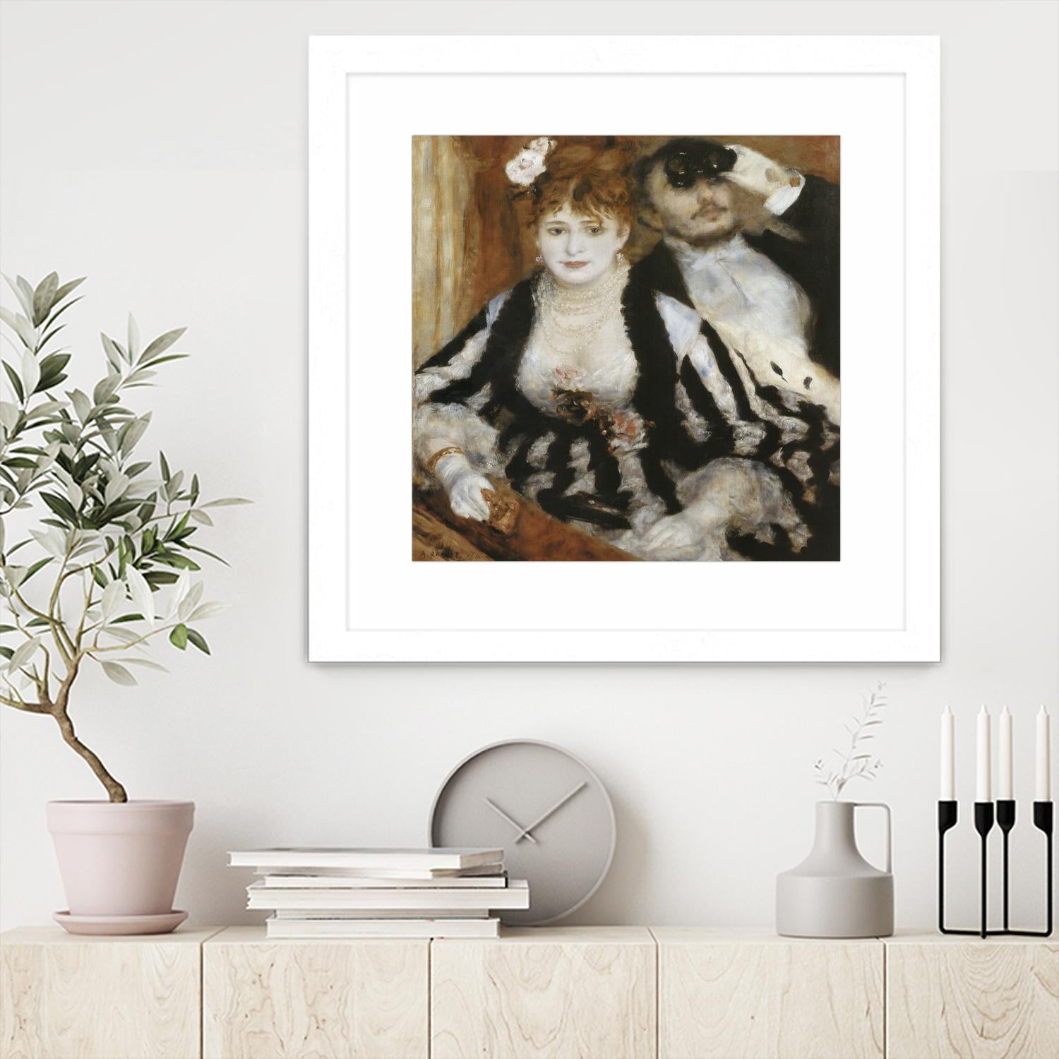 La Loge by Auguste Renoir on GIANT ART - beige figurative homme et femme