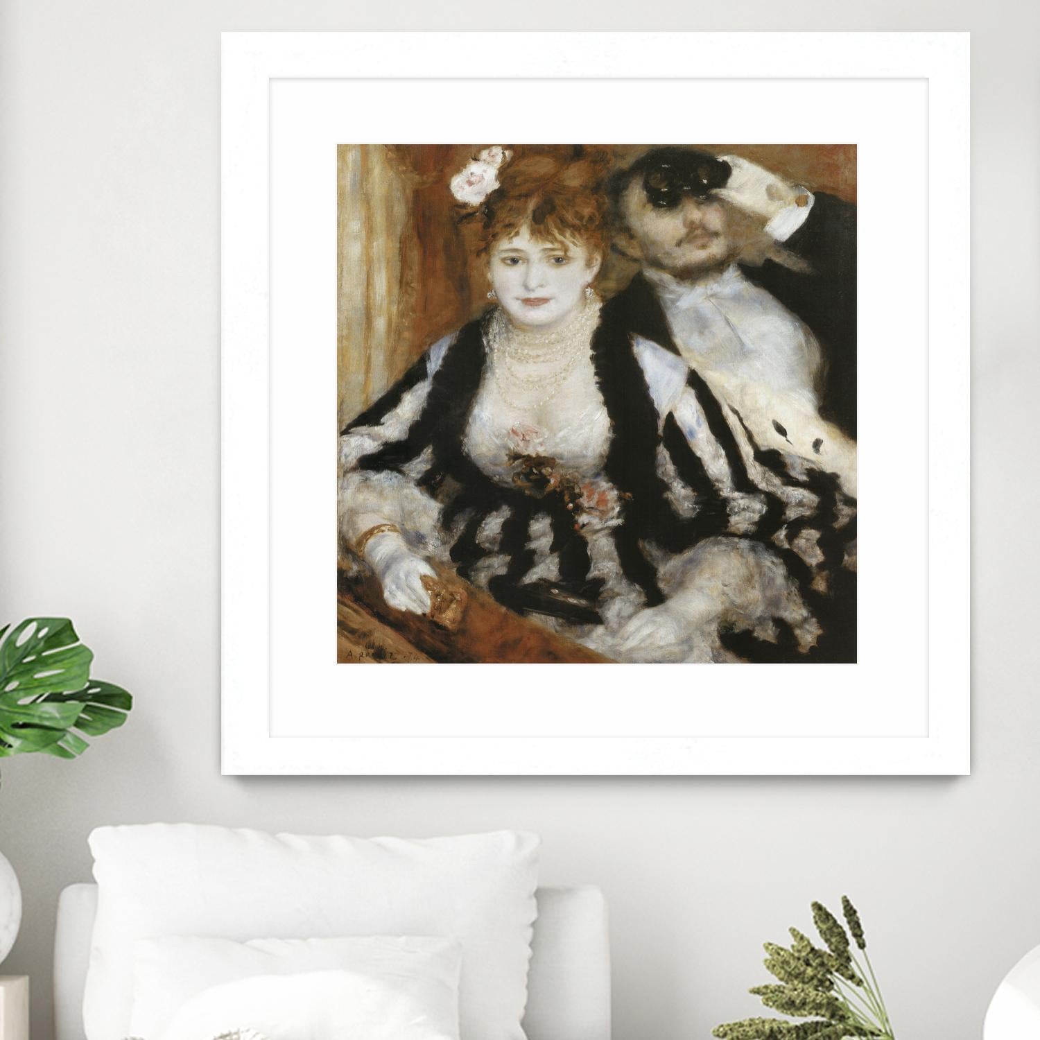 La Loge by Auguste Renoir on GIANT ART - beige figurative homme et femme