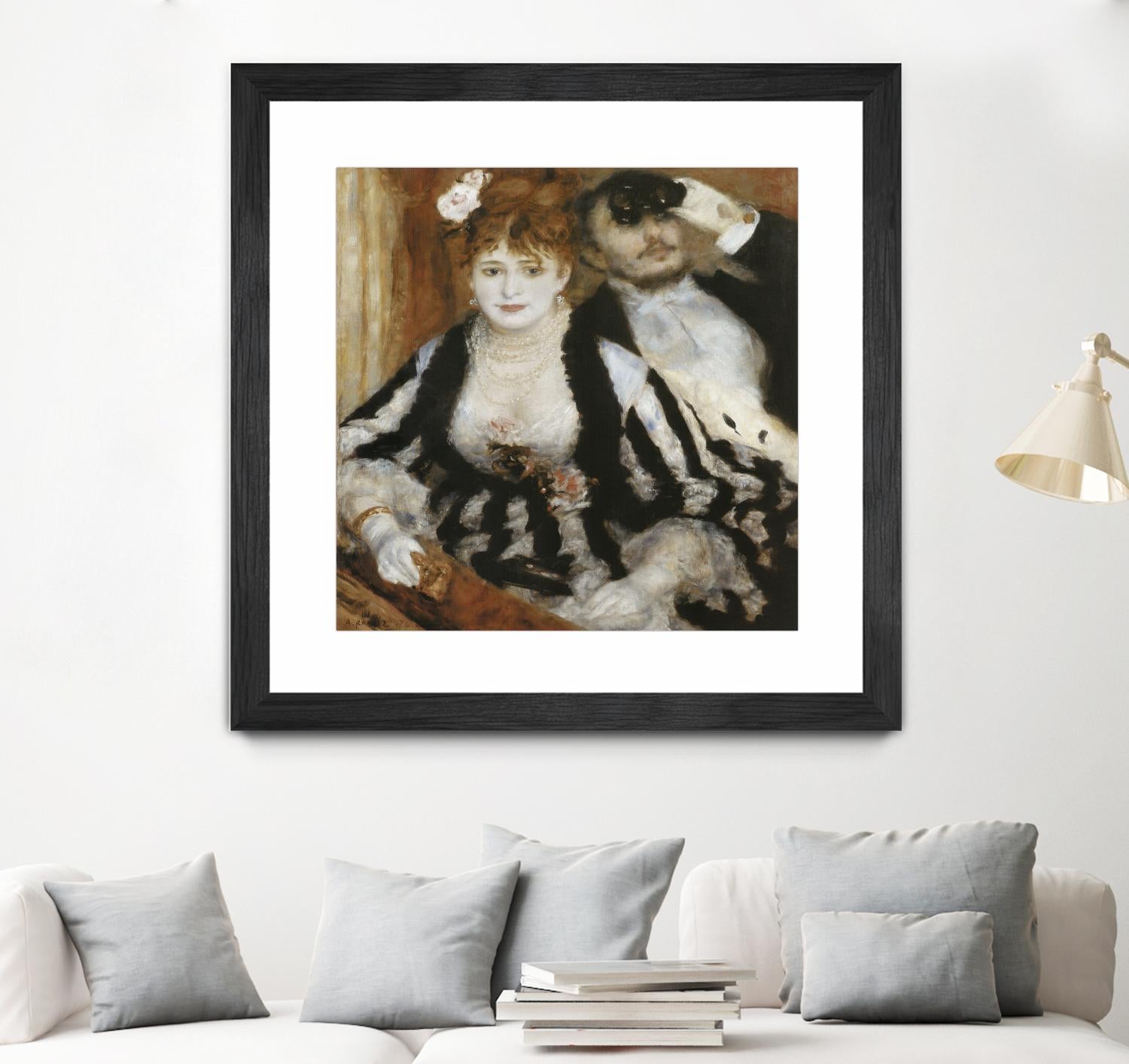 La Loge by Auguste Renoir on GIANT ART - beige figurative homme et femme
