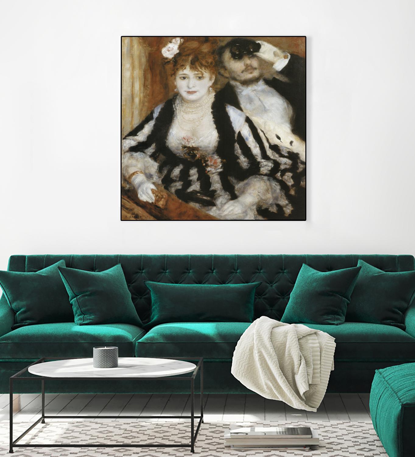 La Loge by Auguste Renoir on GIANT ART - beige figurative homme et femme
