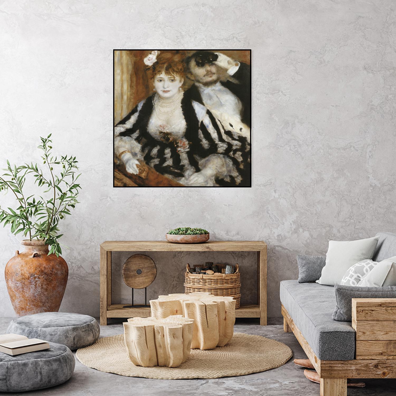 La Loge by Auguste Renoir on GIANT ART - beige figurative homme et femme