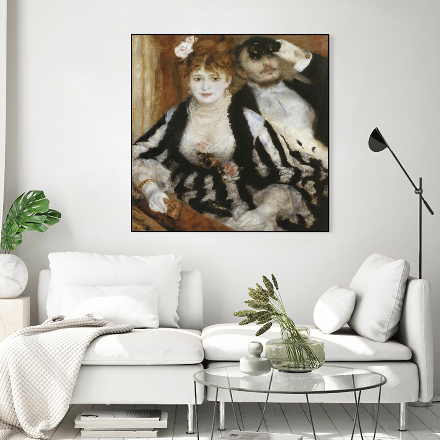 La Loge by Auguste Renoir on GIANT ART - beige figurative homme et femme