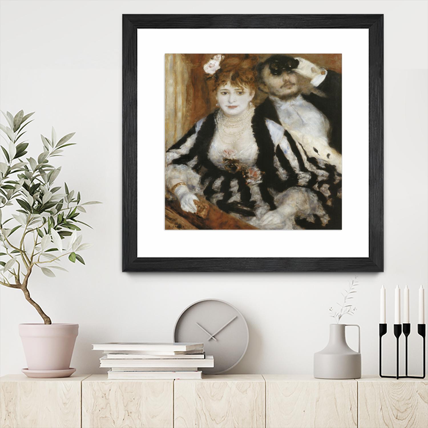 La Loge by Auguste Renoir on GIANT ART - beige figurative homme et femme