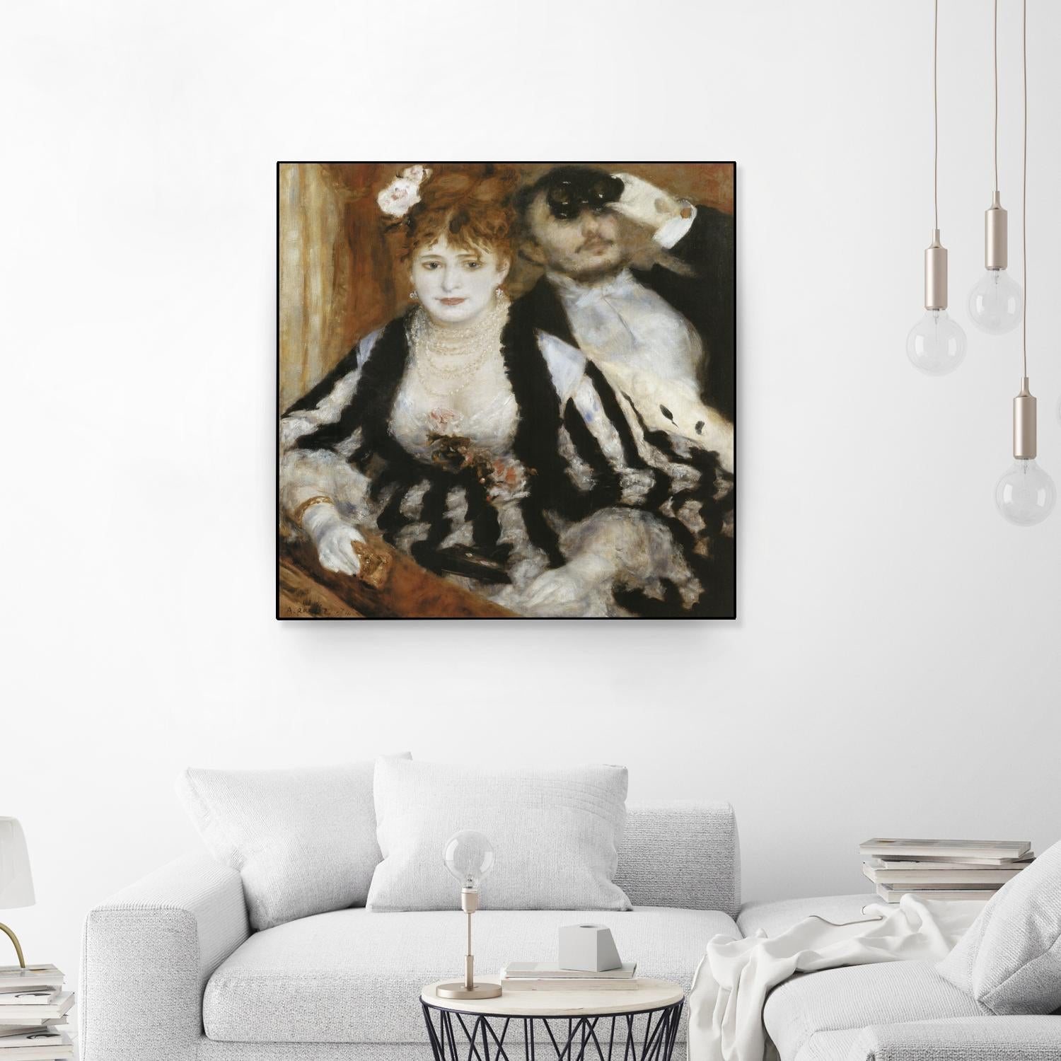 La Loge by Auguste Renoir on GIANT ART - beige figurative homme et femme