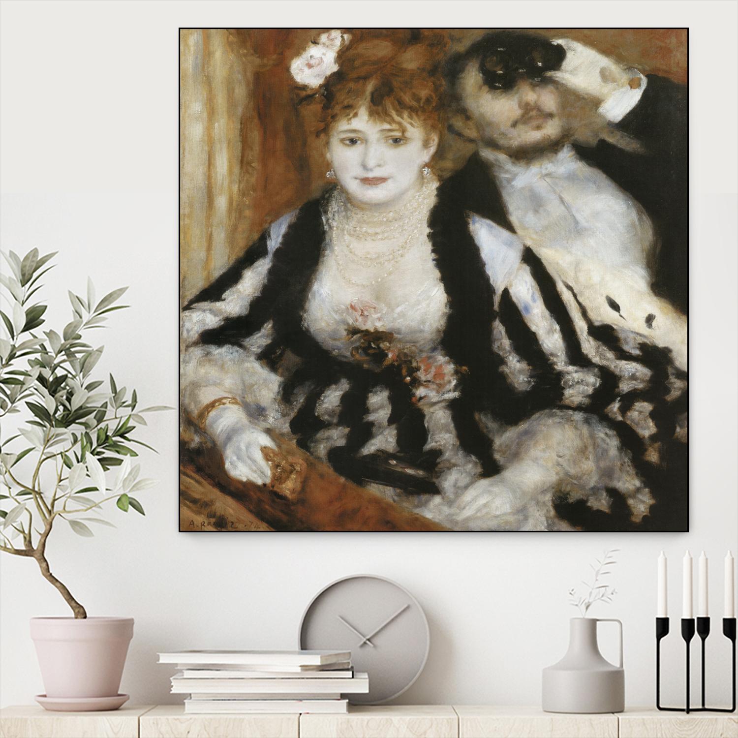 La Loge by Auguste Renoir on GIANT ART - beige figurative homme et femme