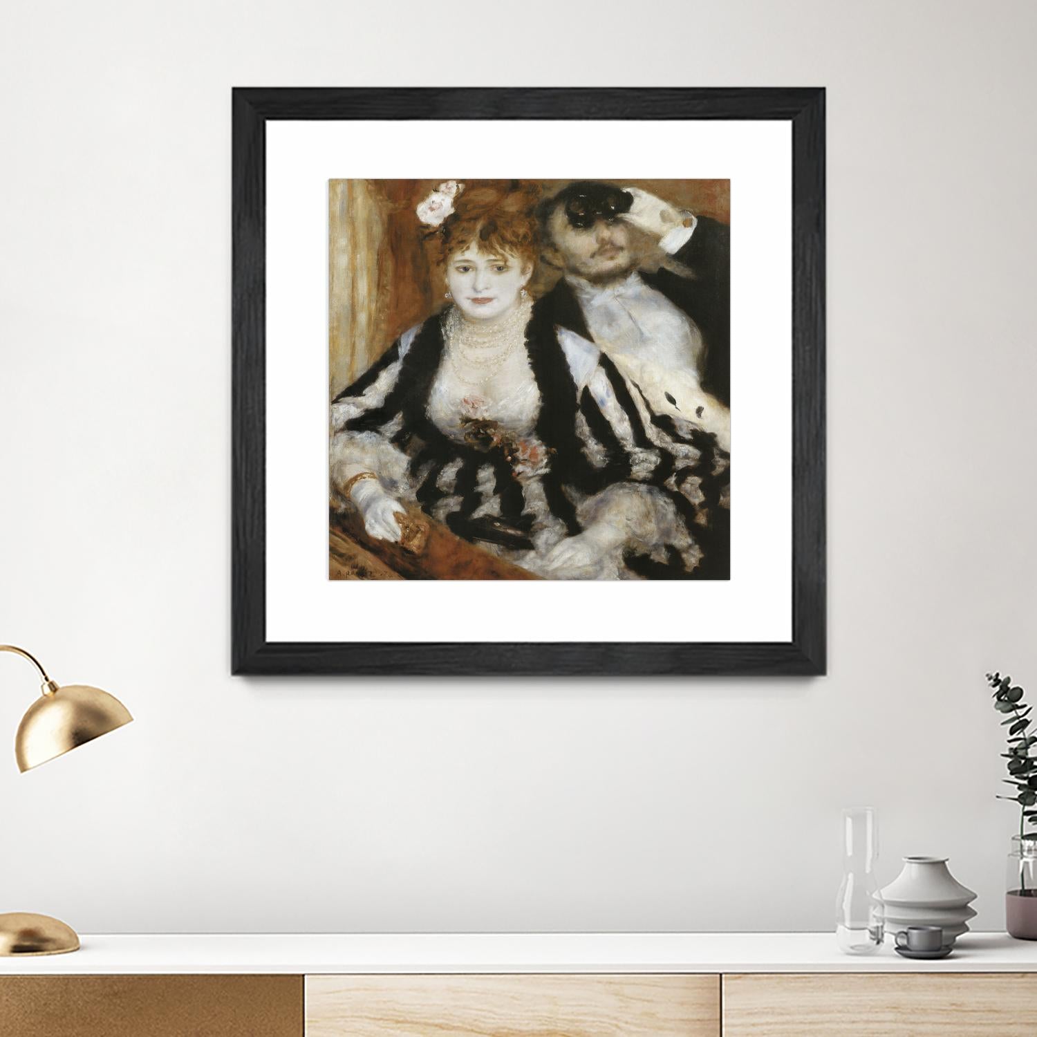 La Loge by Auguste Renoir on GIANT ART - beige figurative homme et femme