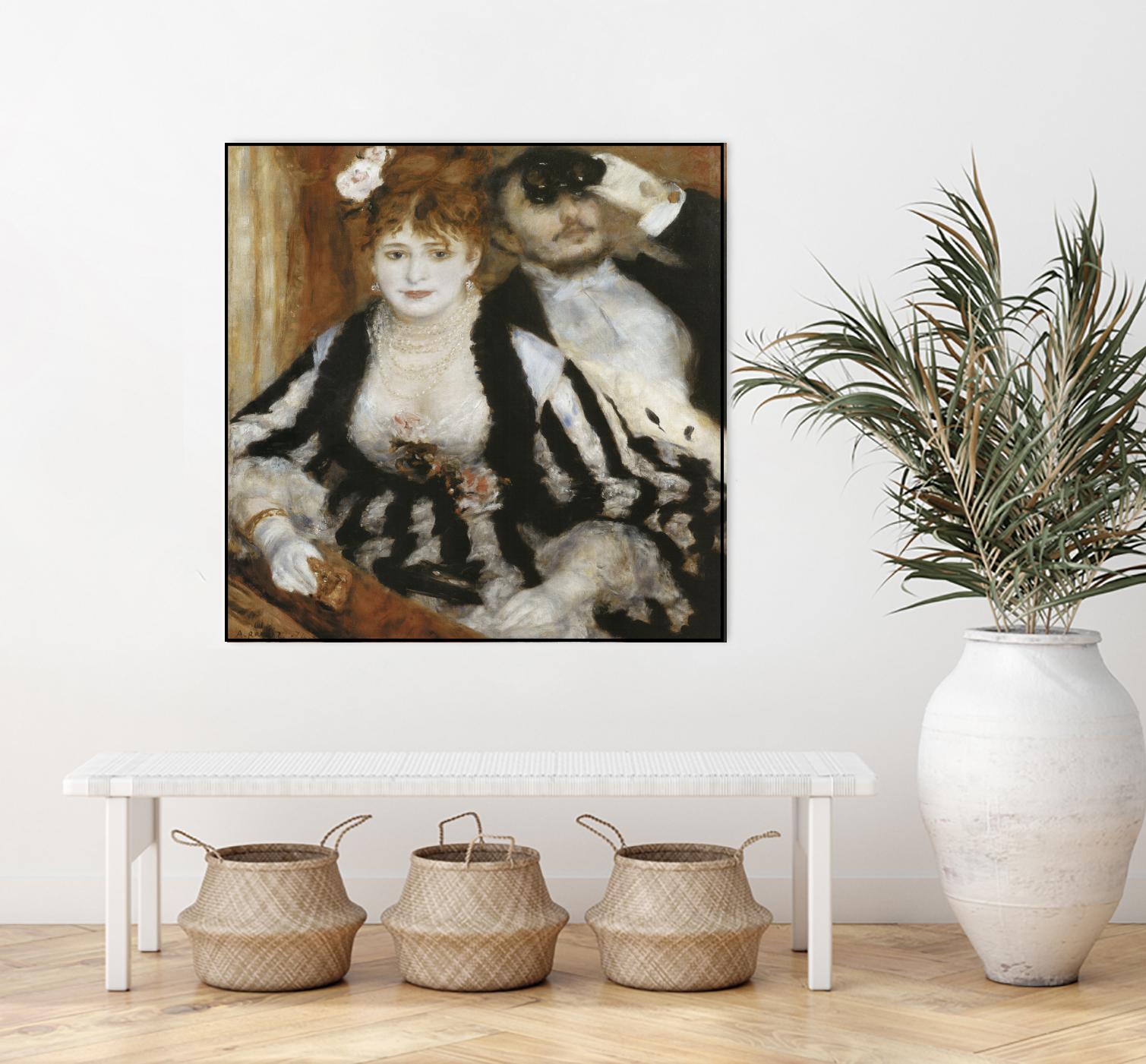 La Loge by Auguste Renoir on GIANT ART - beige figurative homme et femme