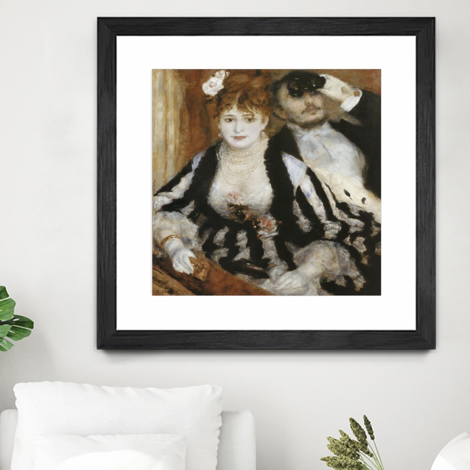 La Loge by Auguste Renoir on GIANT ART - beige figurative homme et femme