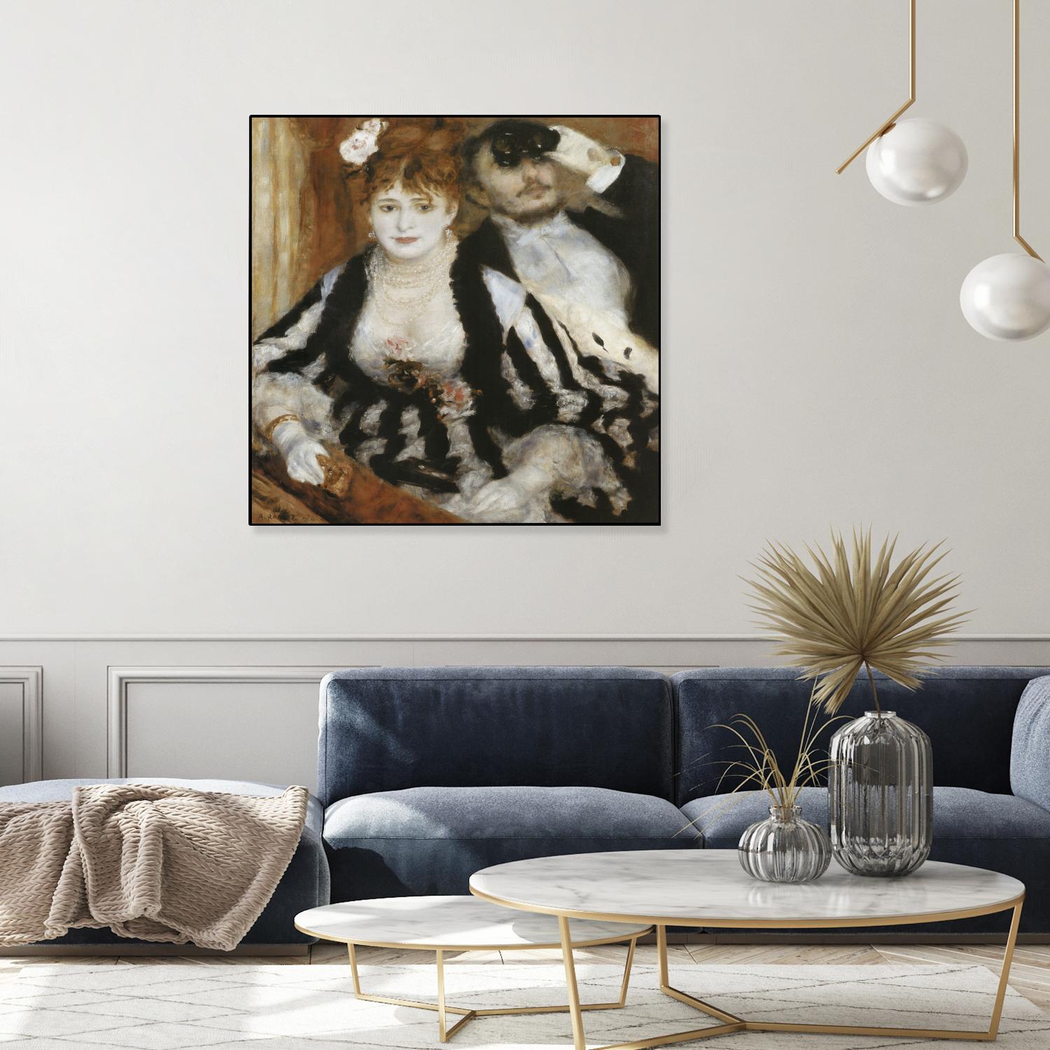 La Loge by Auguste Renoir on GIANT ART - beige figurative homme et femme