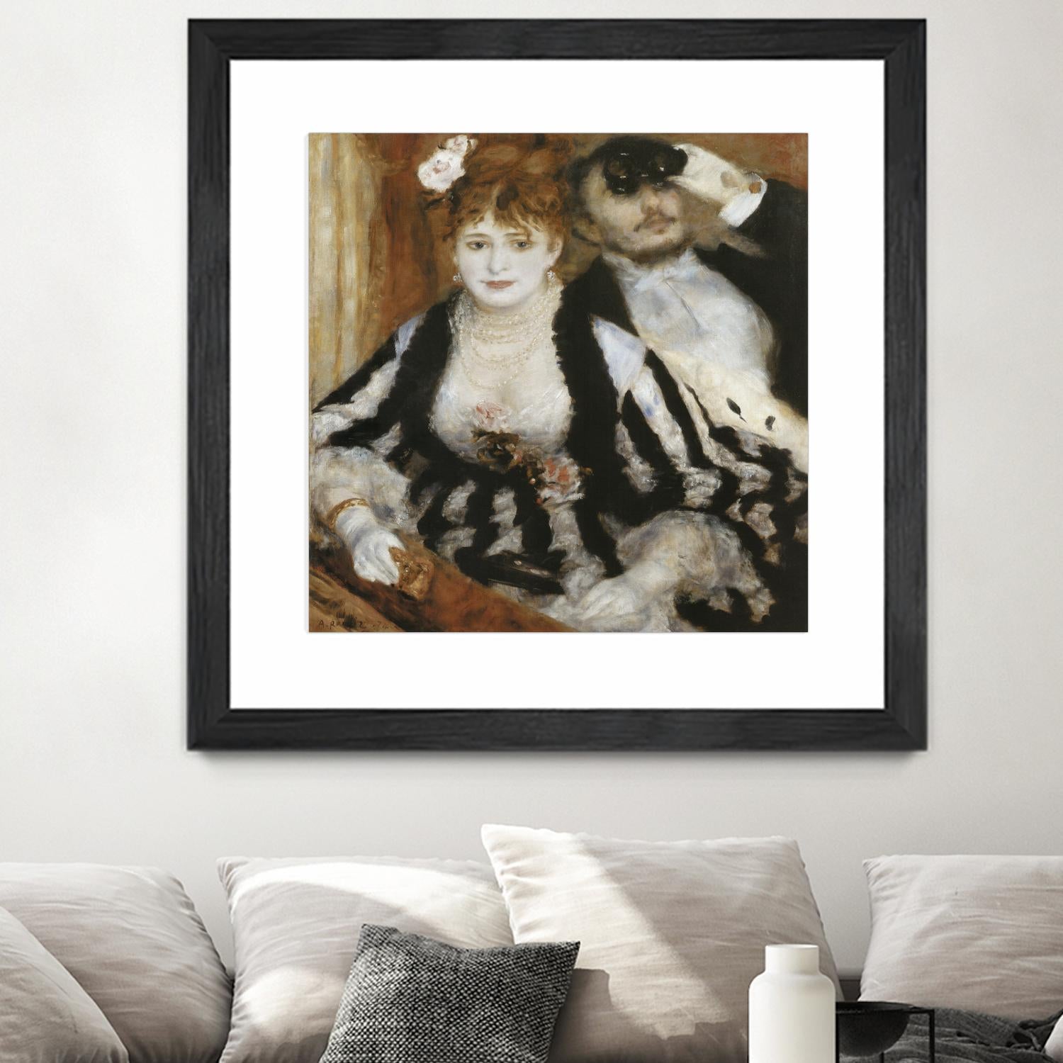 La Loge by Auguste Renoir on GIANT ART - beige figurative homme et femme