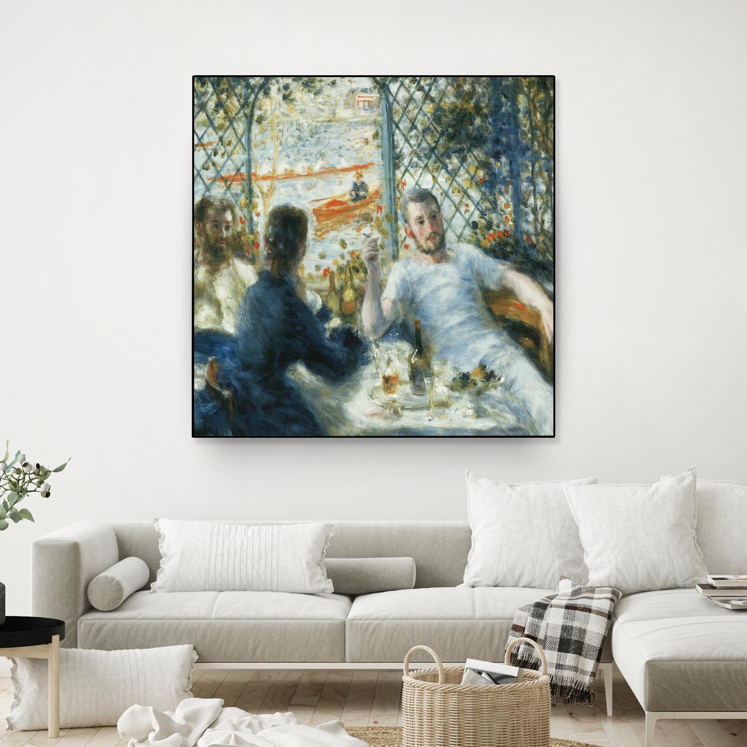 Le déjeuner au bord de la rivière by Auguste Renoir on GIANT ART - blue figurative homme et femme