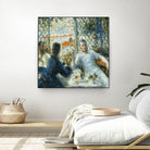 Le déjeuner au bord de la rivière by Auguste Renoir on GIANT ART - blue figurative homme et femme