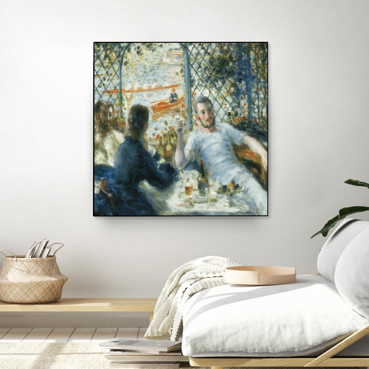 Le déjeuner au bord de la rivière by Auguste Renoir on GIANT ART - blue figurative homme et femme