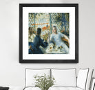 Le déjeuner au bord de la rivière by Auguste Renoir on GIANT ART - blue figurative homme et femme