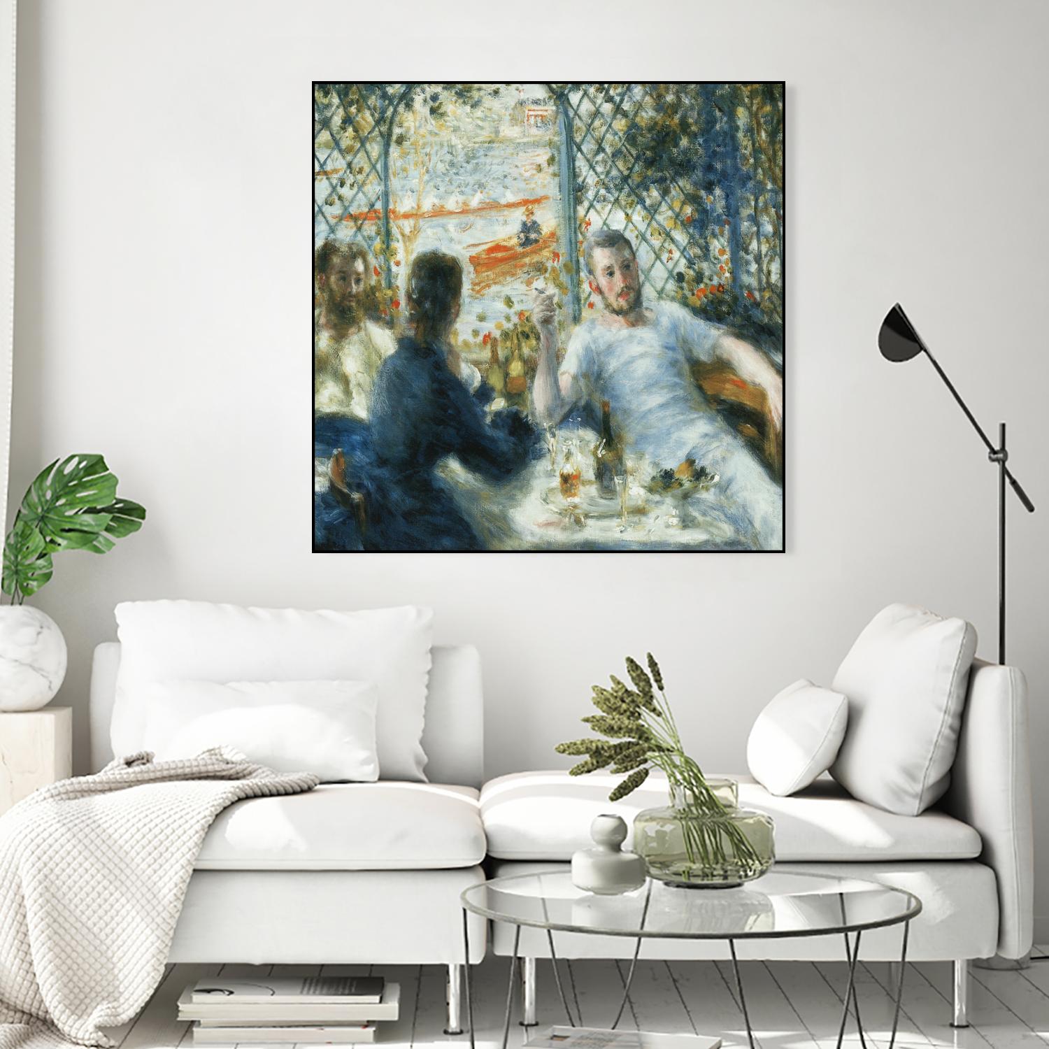 Le déjeuner au bord de la rivière by Auguste Renoir on GIANT ART - blue figurative homme et femme