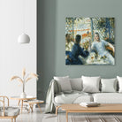 Le déjeuner au bord de la rivière by Pierre-Auguste Renoir on GIANT ART - blue figurative homme et femme