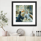 Le déjeuner au bord de la rivière by Auguste Renoir on GIANT ART - blue figurative homme et femme