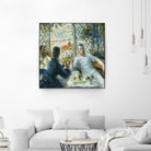 Le déjeuner au bord de la rivière by Auguste Renoir on GIANT ART - blue figurative homme et femme