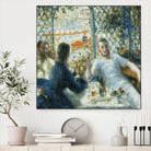 Le déjeuner au bord de la rivière by Auguste Renoir on GIANT ART - blue figurative homme et femme