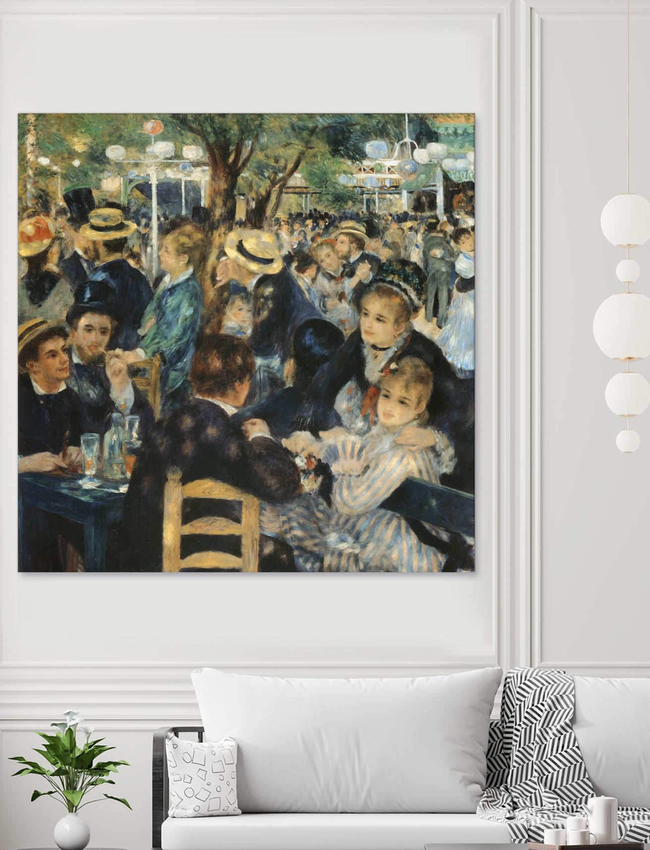 Au bal du moulin de la galette by Auguste Renoir on GIANT ART - beige figurative the party