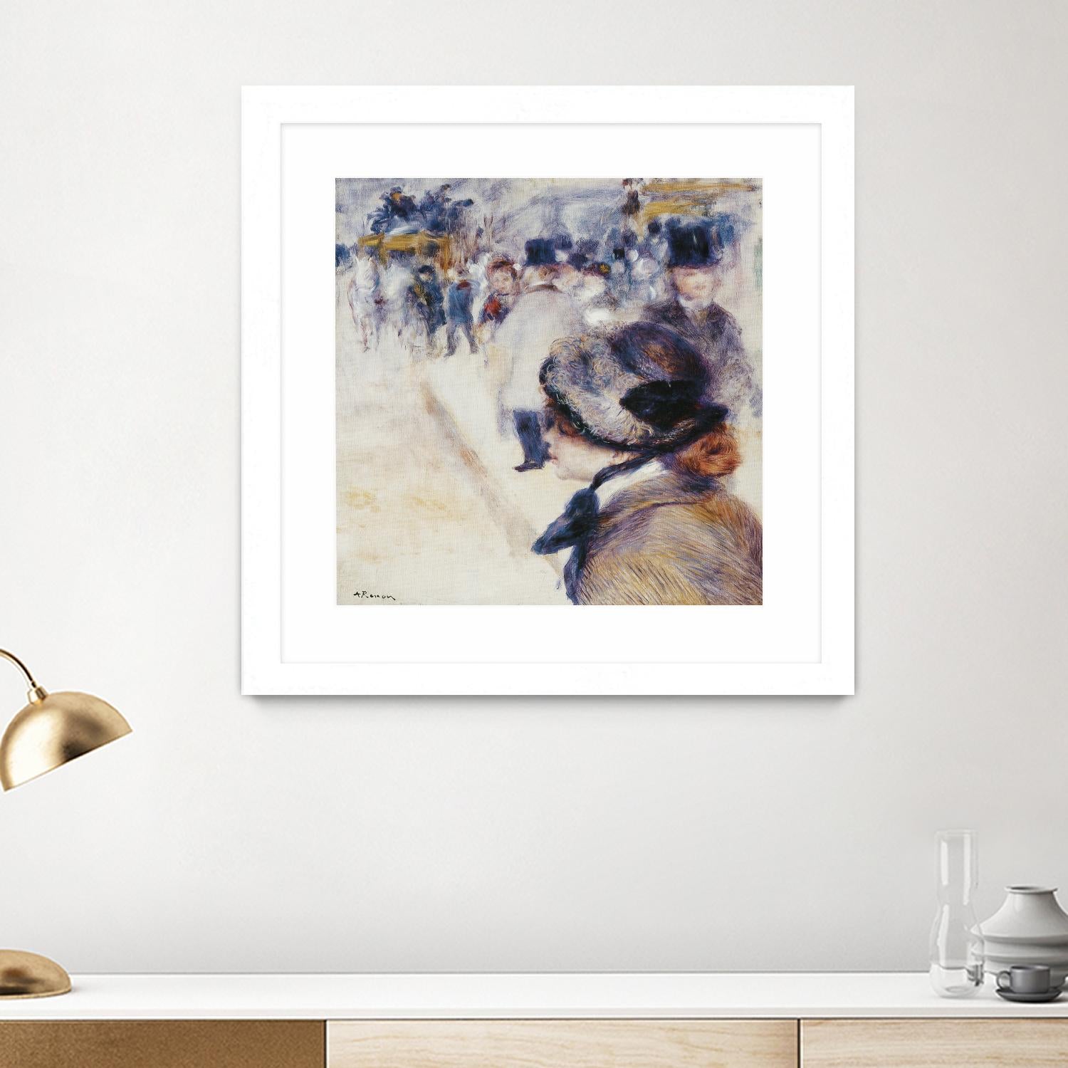 La Place Clichy by Auguste Renoir on GIANT ART - beige figurative renoir