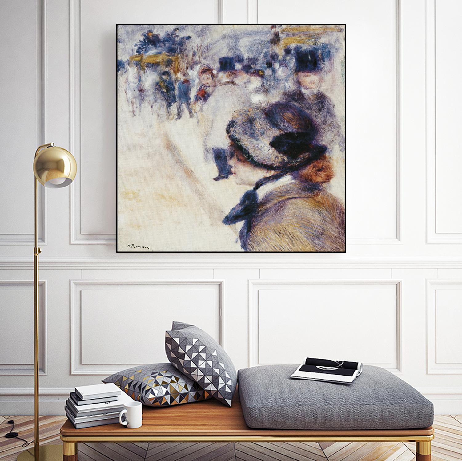 La Place Clichy by Auguste Renoir on GIANT ART - beige figurative renoir