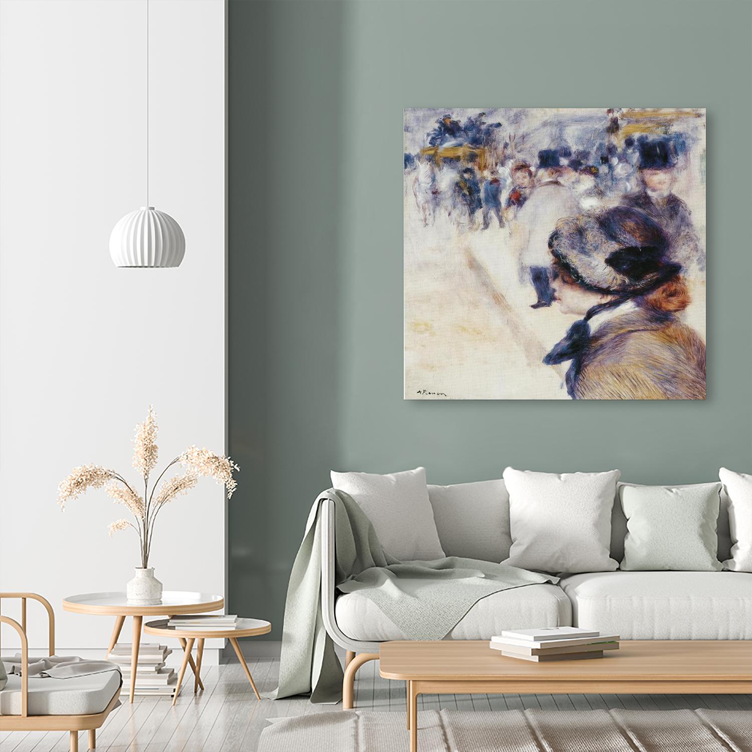 La Place Clichy by Pierre-Auguste Renoir on GIANT ART - beige figurative renoir