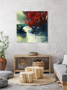 Voyage à 3 by Roland Palmaerts on GIANT ART - red landscape artistes du québec