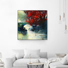 Voyage à 3 by Roland Palmaerts on GIANT ART - blue landscape