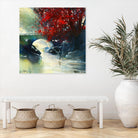 Voyage à 3 by Roland Palmaerts on GIANT ART - red landscape artistes du québec